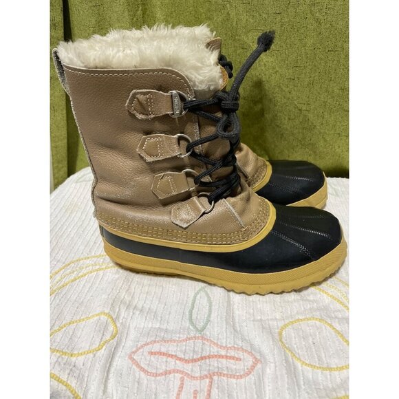 Sorel Womens Caribou Waterproof Boots Insulated Size 8 - Picture 2 of 7
